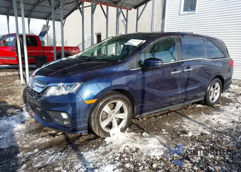 2018 Honda Odyssey Ex-L from USA, damaged, VIN 5FNRL6H74JB100723